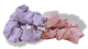 Lokks Hair Accessories, 2-Piece Scrunchies, Pink and Purple Pastel Colors