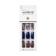 KISS imPRESS Press-On Nails, Medium Length, ‘Indigo Autumn’, 30 Count