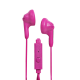 Magnavox MHP4820M-PK Gummy Earbuds with Microphone in Pink | Available in Pink, Purple, White, Black, & Blue | Earbuds Gummy | Extra Value Comfort Stereo Earbuds | Durable Rubberized Cable |