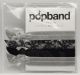 Popband Hair Ties Gray, Lace Black, Black Silver, Kink Free