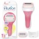 Schick Intuition 4-Blade Lemon Berry Breeze Women's Razor Handle & 2 Razor Cartridge Refills, Lather & Shave In One Step