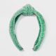 Chenille Fabric Knot Top Headband - Universal Thread™ Green - 829696270-1.jpg