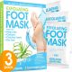 Foot Peel Mask (3 Pack), Foot Mask with Aloe Vera, Exfoliating Baby Foot Peel - Feet Peeling Mask for Baby Feet, Foot Masks for Dry Cracked Feet, Disposable Foot Peel Mask for Women - Remo