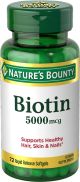 Nature's Bounty Biotin Softgels, 5000 mcg, 72ct