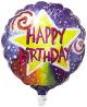 CTI Industries Happy B'day Watercolor Star Package Balloon, 18