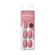 KISS imPRESS No Glue Needed Press On Nails, Color, Sweet Aroma, Pink, Medium Almond, 30 Count