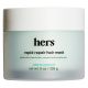 Hers Hydrating Rapid Repair Hair Mask with Coconut Oil Keratin & Shea Butter, 8 oz