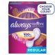 Always Radiant Daily Liners Light Absorbency, Regular Length, 96CT