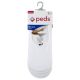 Peds Ladies Mid Sport Liner, White - 4 pk