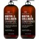 Botanic Hearth Vegan Collagen Biotin Shampoo and Conditioner Set - with Rosemary Oil for Hair Loss and Thinning Hair - Fights Hair Loss, Sulfate Free, for Men and Women, 16 fl oz each