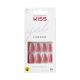 KISS Gel Fantasy Press On Nails, Nail glue included, Letter To Ur EX', Pink, Medium Size, Coffin Shape, Includes 28 Nails, 2g glue, 1 Manicure Stick, 1 Mini File