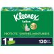 Kleenex Lotion Facial Tissues with Coconut Oil, 1 Flat Box, 120 Tissues Per Box, 3-Ply