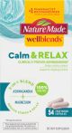 Nature Made Wellblends Calm & Relax, Ashwagandha 125mg, Magnesium 300mg, 54 Caps