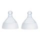 NUK Smooth Flow™ Pro Anti-Colic Baby Bottle Replacement Nipples, 2-Pack, Clear