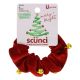 Scunci U Got This Merry + Bright The Original Hair Scrunchie, Red with Bells, 1-Piece