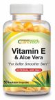 CcareTech Vitamin E & Aloe Vera Moisturizing, Anti-Aging, Skin Care, Leaves skin soft and smooth 50 Breakable Ampoules