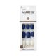 KISS imPRESS Press-On Manicure Fake Nails   Chasing Stars, Short, Square, Blue, Easy Press On, Chip Proof, Smudge Proof, Waterproof, No Dry Time, Comfortable & Secure, Super Hold Adhesive