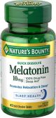 Nature's Bounty Melatonin 10 mg Quick Dissolve Tablets, Drug-Free Sleep Aid, 45 Ct